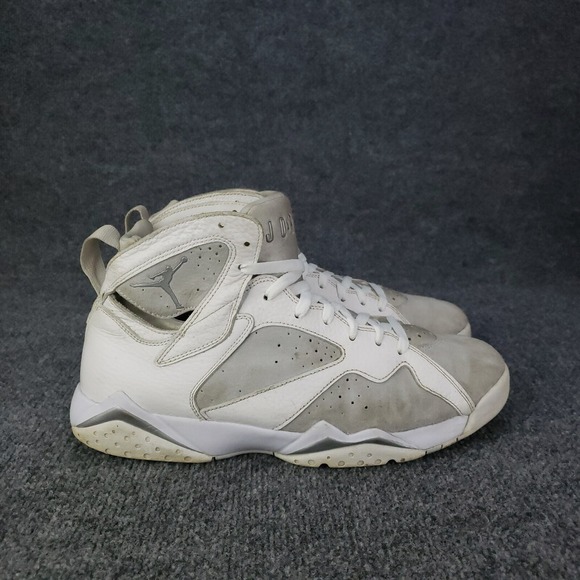 Jordan 7 Retro‎ Pure Platinum Shoes Mens Size 12 White Gray Trainers Sneakers